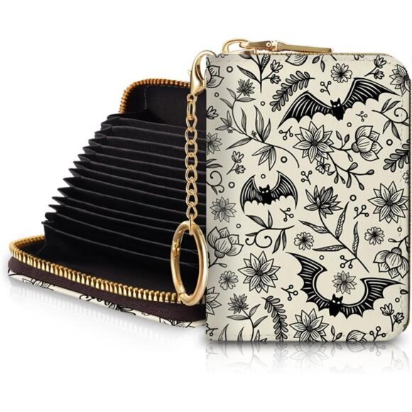 Goth Bat Credit Card Holder for Women, Gothic - Picture 1 of 6